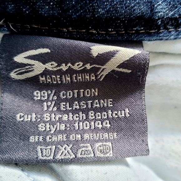 Seven7 Stretch Bootcut jeans, medium blue, mid-rise, Size 30 - Picture 6 of 11